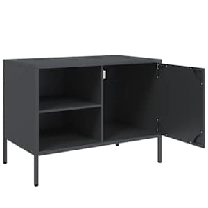 TV skříňka antracitová 68 x 39 x 50,5 cm ocel - obrázek 9