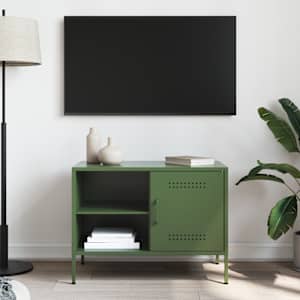TV skříňka olivově zelená 68 x 39 x 50,5 cm ocel - obrázek 3