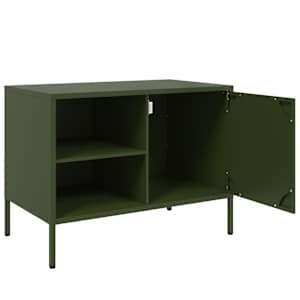 TV skříňka olivově zelená 68 x 39 x 50,5 cm ocel - obrázek 9
