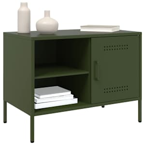 TV skříňky 2 ks olivově zelené 68 x 39 x 50,5 cm ocel - obrázek 4