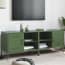  vidaXL 2 db olívazöld acél TV-szekrény 68 x 39 x 50,5 cm termék 2. képe