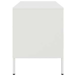 TV skříňka bílá 68 x 39 x 50,5 cm ocel - obrázek 7