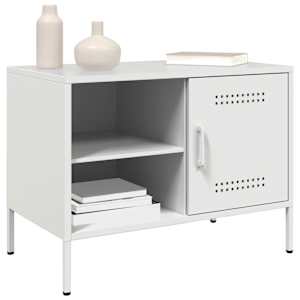TV skříňky 2 ks bílé 68 x 39 x 50,5 cm ocel - obrázek 4