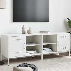 TV skříňky 2 ks bílé 68 x 39 x 50,5 cm ocel - obrázek 1