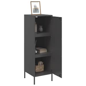 Skříň highboard černá 36 x 39 x 113 cm ocel - obrázek 5
