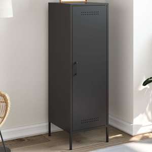 Skříň highboard černá 36 x 39 x 113 cm ocel - obrázek 1
