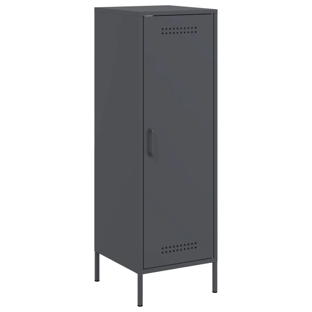 vidaXL Skříň highboard antracitová 36 x 39 x 113 cm ocel