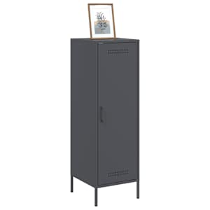 Skříň highboard antracitová 36 x 39 x 113 cm ocel - obrázek 4
