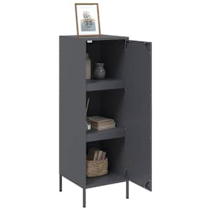 Skříň highboard antracitová 36 x 39 x 113 cm ocel - obrázek 5