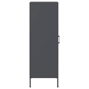 Skříň highboard antracitová 36 x 39 x 113 cm ocel - obrázek 7