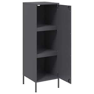 Skříň highboard antracitová 36 x 39 x 113 cm ocel - obrázek 9