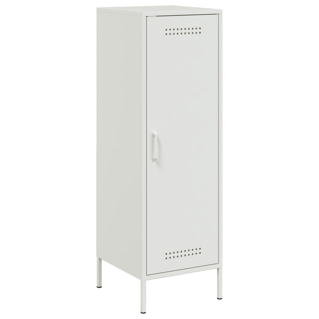 vidaXL Skříň highboard bílá 36 x 39 x 113 cm ocel