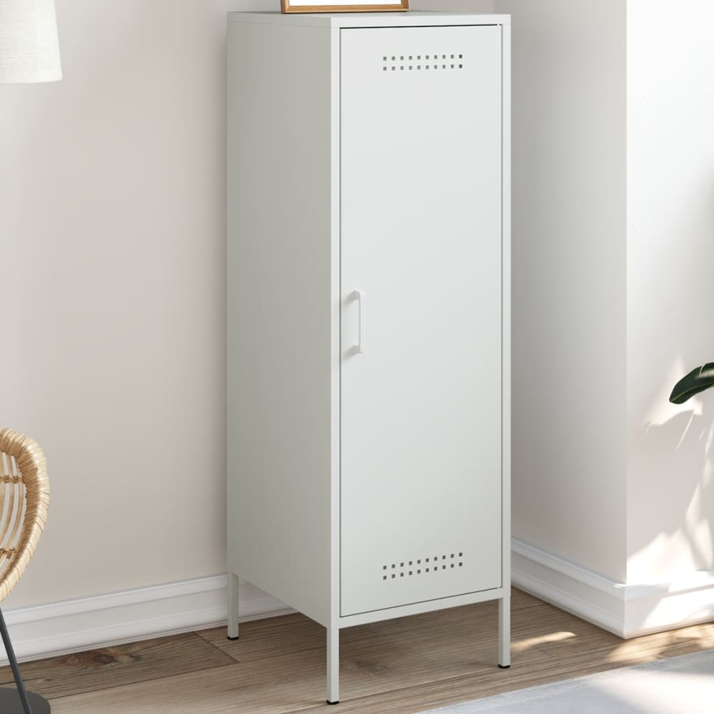 vidaXL Highboard Weiß 36x39x113 cm Stahl