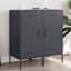  vidaXL 2 db antracitszürke acél tálalószekrény 36 x 39 x 79 cm termék 2. képe