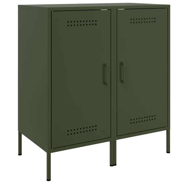 vidaXL puhvetkapid 2 tk oliiviroheline 36x39x79 cm teras