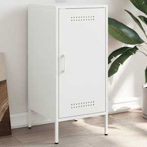 Příborník bílý 36 x 39 x 79 cm ocel - obrázek 1
