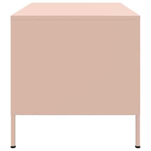 Konferenční stolek růžový 68 x 50 x 50,5 cm ocel - obrázek 6