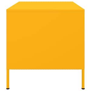 Konferenční stolek hořčicově žlutý 68 x 50 x 50,5 cm ocel - obrázek 6