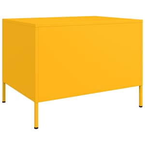 Konferenční stolek hořčicově žlutý 68 x 50 x 50,5 cm ocel - obrázek 7