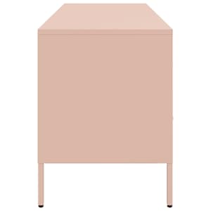 TV skříňka růžová 100,5 x 39 x 50,5 cm ocel - obrázek 7