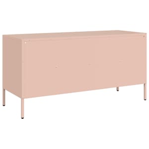 TV skříňka růžová 100,5 x 39 x 50,5 cm ocel - obrázek 8