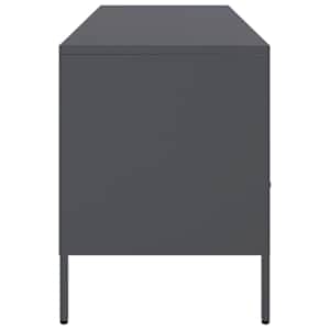 TV skříňka antracitová 100,5 x 39 x 50,5 cm ocel - obrázek 7