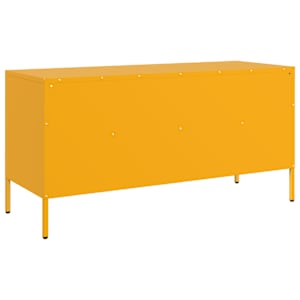 TV skříňka hořčicově žlutá 100,5 x 39 x 50,5 cm ocel - obrázek 8