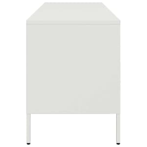 TV skříňka bílá 100,5 x 39 x 50,5 cm ocel - obrázek 7