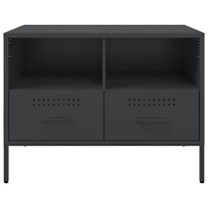TV skříňka černá 68 x 39 x 50,5 cm ocel - obrázek 6