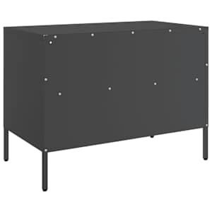 TV skříňka černá 68 x 39 x 50,5 cm ocel - obrázek 8