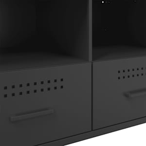 TV skříňka černá 68 x 39 x 50,5 cm ocel - obrázek 11