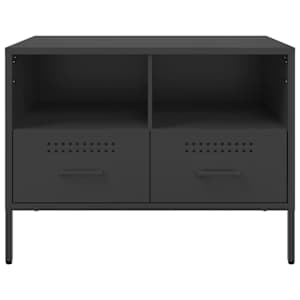 TV skříňky 2 ks černé 68 x 39 x 50,5 cm ocel - obrázek 7
