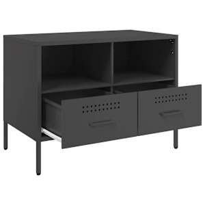 TV skříňky 2 ks černé 68 x 39 x 50,5 cm ocel - obrázek 10