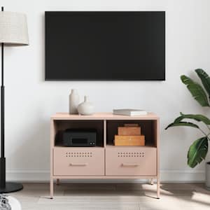 TV skříňka růžová 68 x 39 x 50,5 cm ocel - obrázek 3