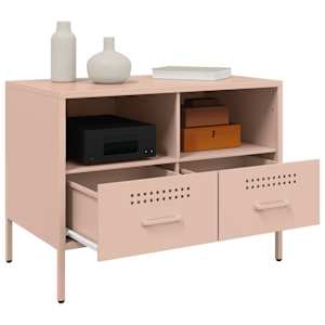 TV skříňka růžová 68 x 39 x 50,5 cm ocel - obrázek 5