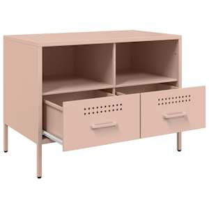 TV skříňka růžová 68 x 39 x 50,5 cm ocel - obrázek 9