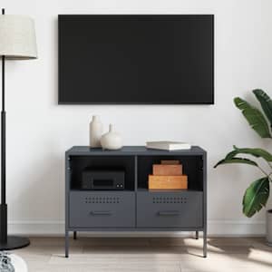 TV skříňka antracitová 68 x 39 x 50,5 cm ocel - obrázek 3