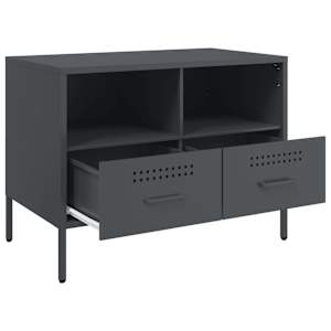 TV skříňka antracitová 68 x 39 x 50,5 cm ocel - obrázek 9