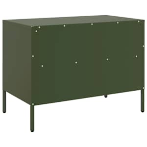 TV skříňka olivově zelená 68 x 39 x 50,5 cm ocel - obrázek 8
