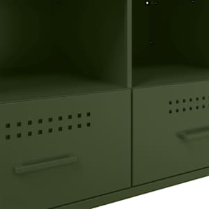 TV skříňka olivově zelená 68 x 39 x 50,5 cm ocel - obrázek 11