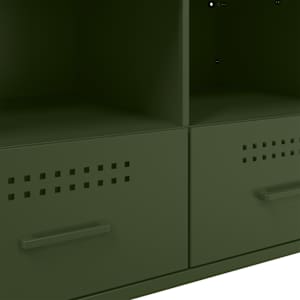TV skříňky 2 ks olivově zelené 68 x 39 x 50,5 cm ocel - obrázek 12