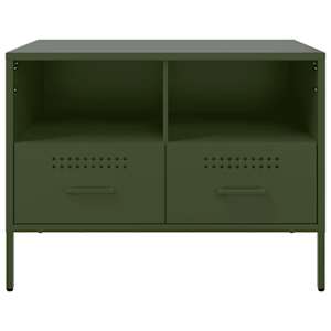 TV skříňky 2 ks olivově zelené 68 x 39 x 50,5 cm ocel - obrázek 7