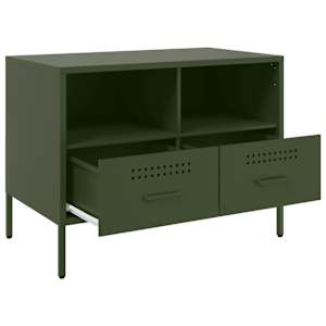TV skříňky 2 ks olivově zelené 68 x 39 x 50,5 cm ocel - obrázek 10