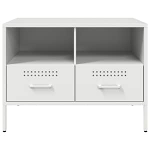 TV skříňka bílá 68 x 39 x 50,5 cm ocel - obrázek 6