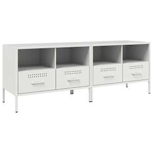 TV skříňky 2 ks bílé 68 x 39 x 50,5 cm ocel - obrázek 2