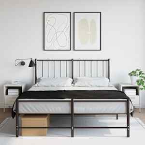 Nočna omarica 2 kosa bela 36x39x50,5 cm jeklo