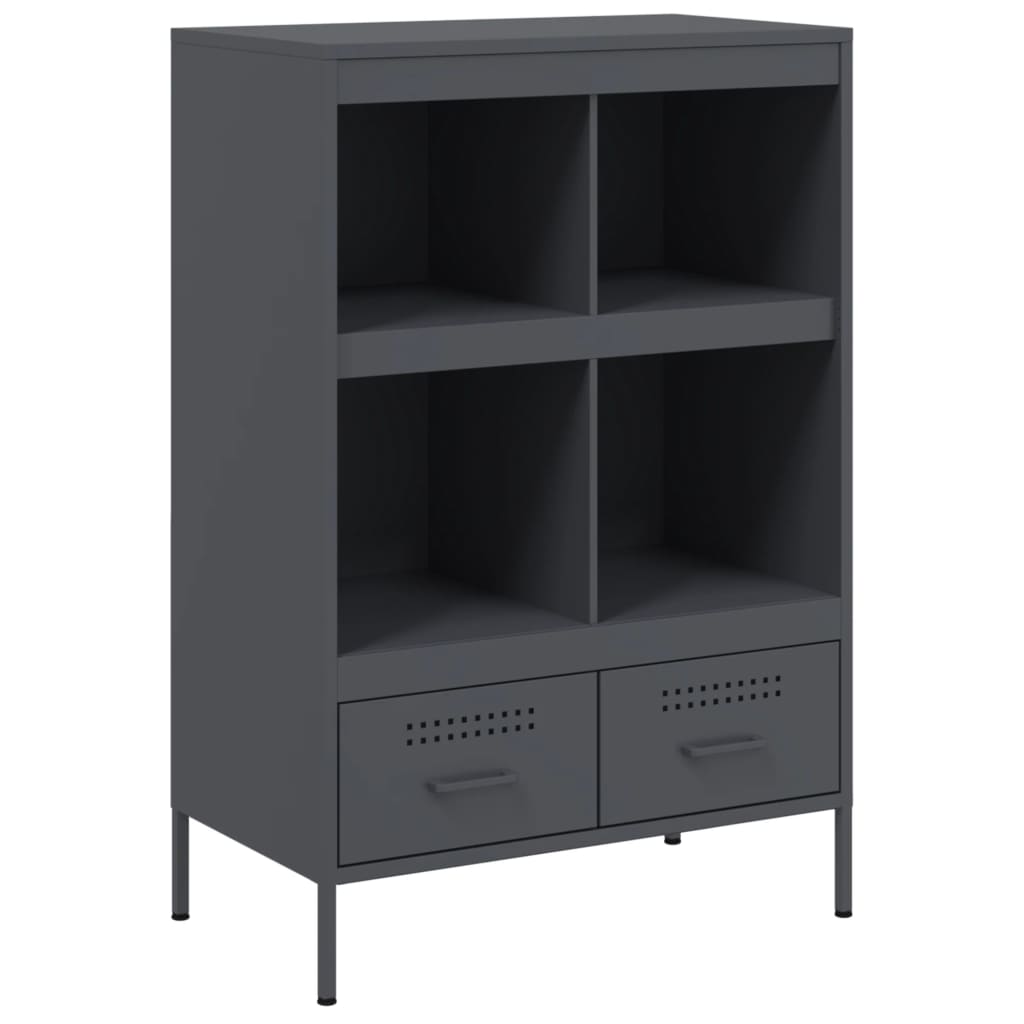 Thumbnail - vidaXL Highboard Anthrazit 68x39x101,5 cm Stahl