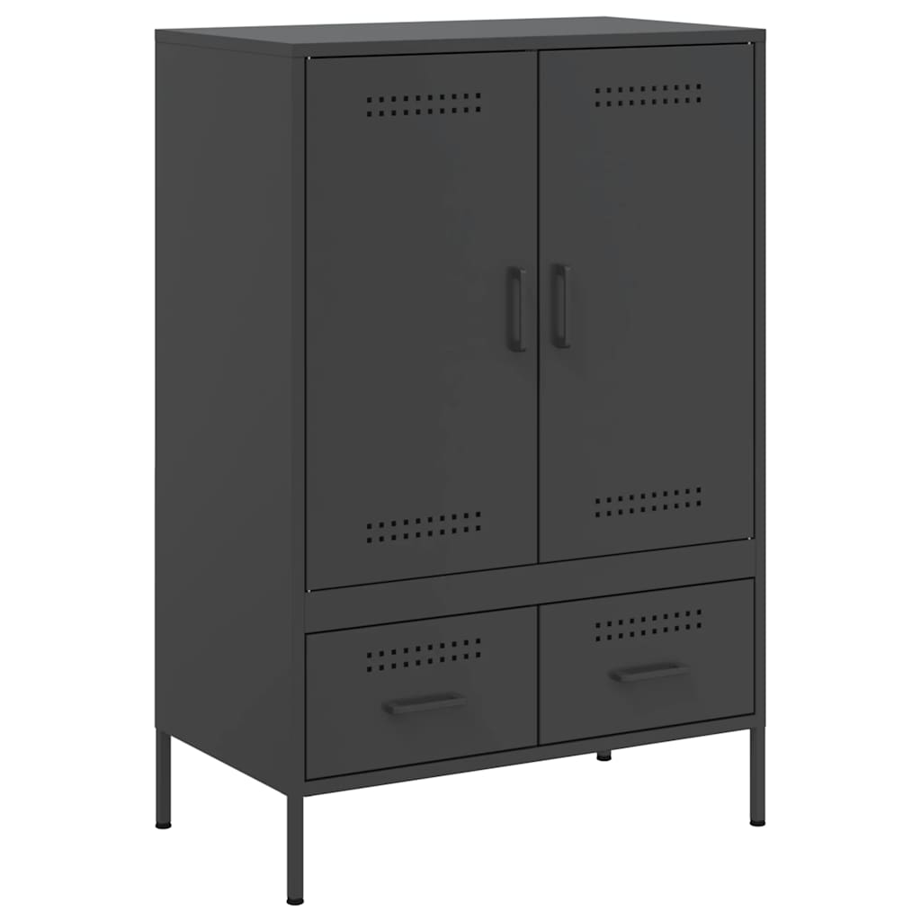Thumbnail - vidaXL Highboard Schwarz 68x39x101,5 cm Stahl