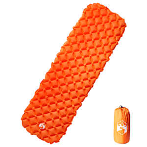 Nafukovací kempingová matrace pro 1 osobu oranžová 190x58x6 cm - obrázek 1