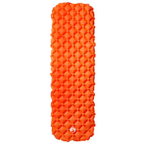 Nafukovací kempingová matrace pro 1 osobu oranžová 190x58x6 cm - obrázek 2